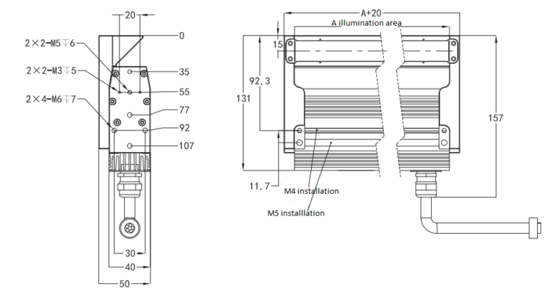 Coaxial line scan light - SBS VISION